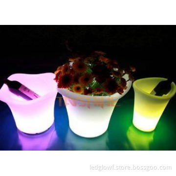 Eco - Friendly Material LED Glow Furniture , LED Flower Pot